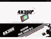 Tablet Screenshot of 4k360productions.com